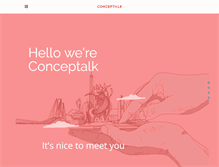 Tablet Screenshot of conceptalk.com